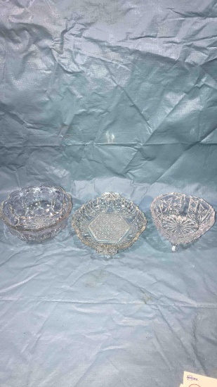 Pressed Glass Candy Dishes