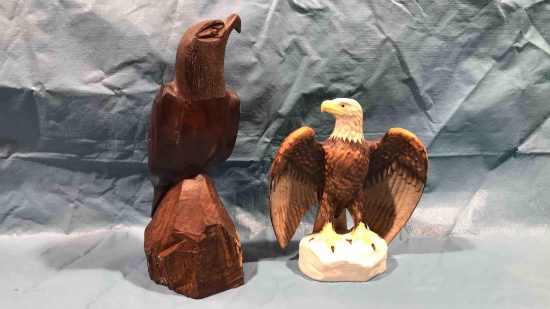 2 Eagle Figurines