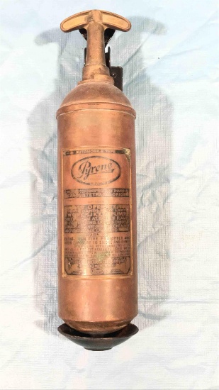 Antique Pyrene Fir Extinguisher With Wall Mount
