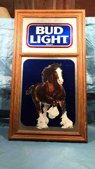 Vintage Bud Light Clydesdale Sign