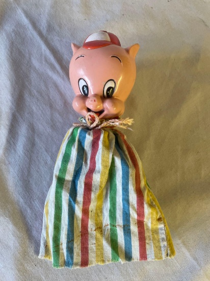 Vintage Porky Pig Puppet