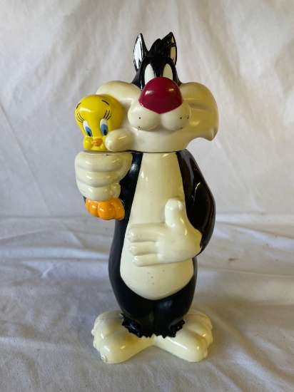 Vintage Sylvester and Tweety Bird Soap Bottle