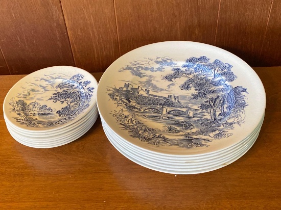 Wedgwood Dinner Plates With Dessert Plates & Misc.