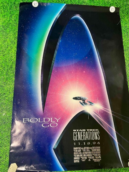 Vintage 1994 Star Trek Generation Poster