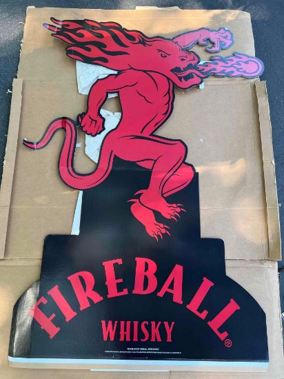 New in Box Fireball Whiskey Standee Cut out