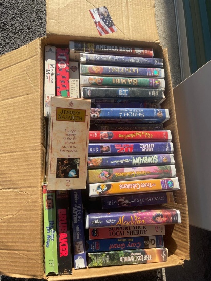 Large Lot of Disney VHS Movies