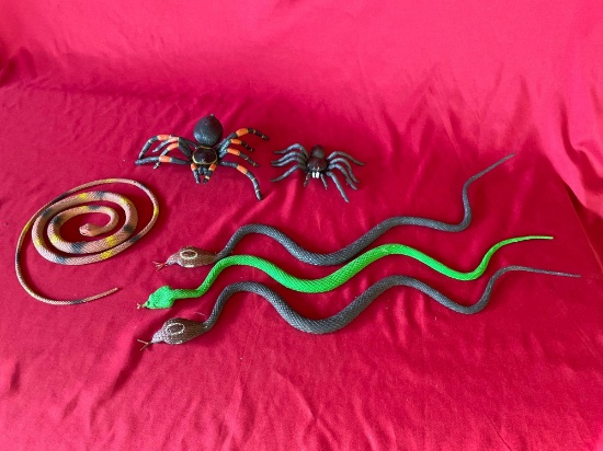 Rubber Snakes and Spiders