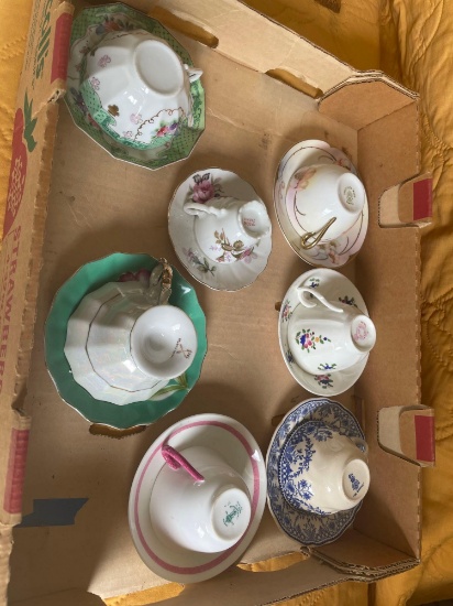 (7) Vintage Tea Cup and Saucer Sets