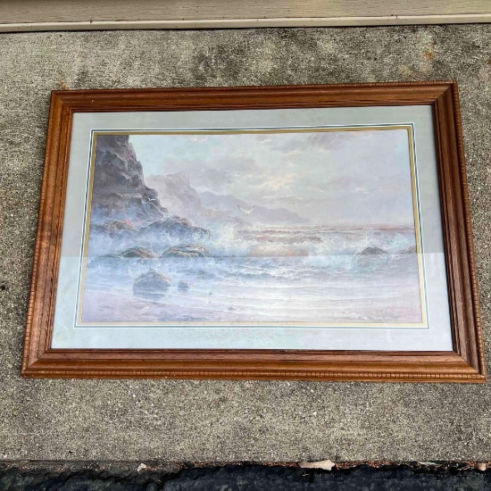 larger Framed picture beach
