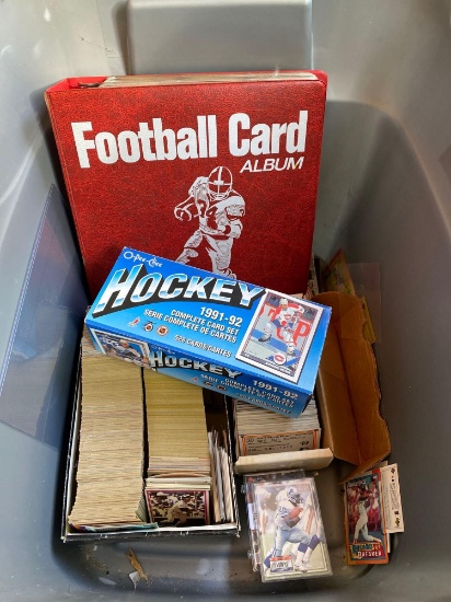 Football Card Album With Assorted Sports Cards