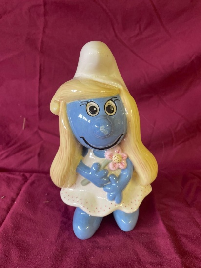 Ceramic Smurfette Figure