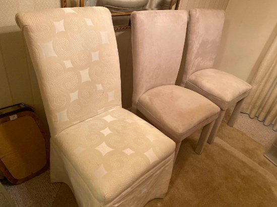 Three Upholsters Dining Chairs