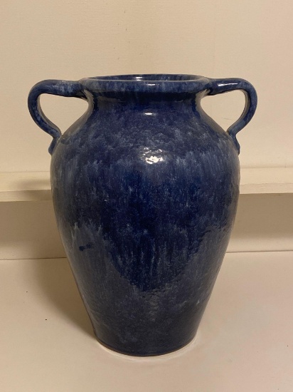 Large Stoneware Double Handle Vase