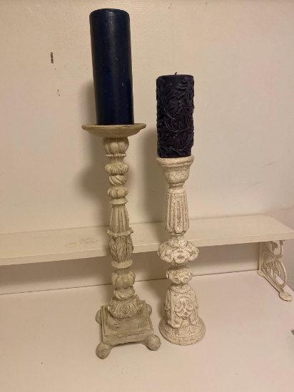 Two Decorative Candle Sticks