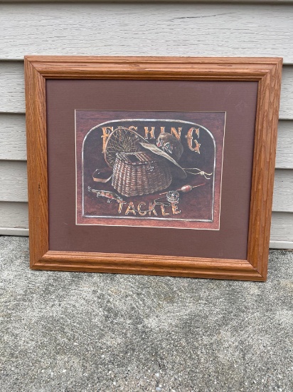 Framed Fishing Tackle print