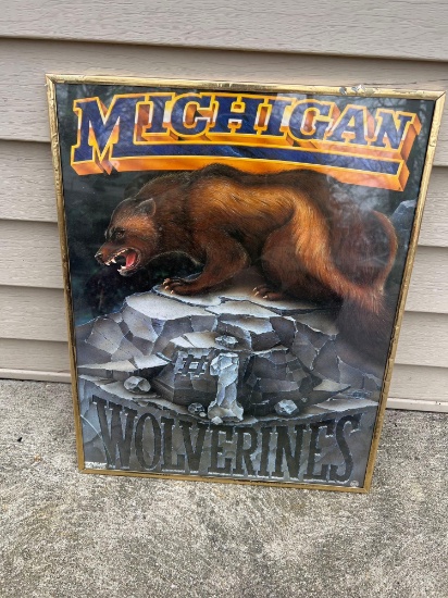 Vintage Michigan Wolverine poster