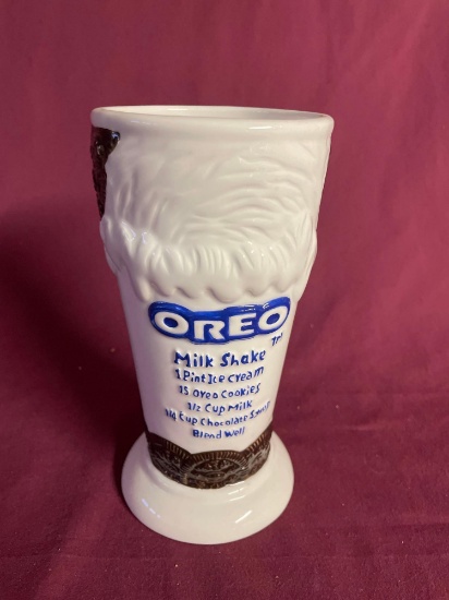 Oreo Milk Shake Glass