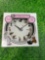 new in box meowing cat clock