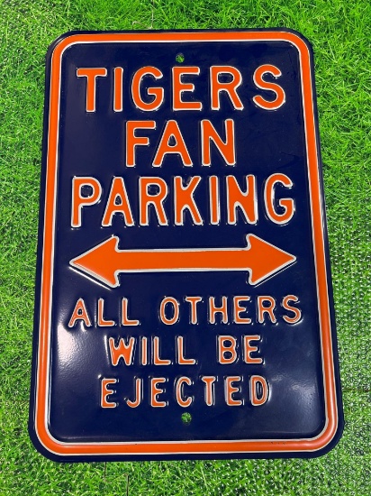 Detroit Tigers fan parking sign