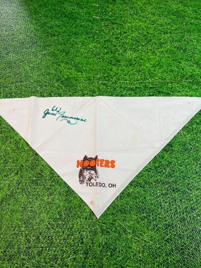 signed hooters flag