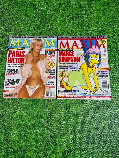 maxim magazine special editions marge Simpson and paris hilton