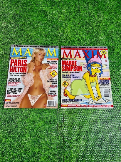 speicial edition maxim mags marge simpson and paris hilton