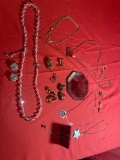 Necklaces, Earclips, Earrings Mirror