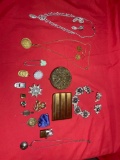 Vintage Compacts, Necklace and Earring Sets, and Misc