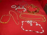 Vintage Necklaces, Ear Clips, Bracelets