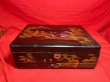 Vintage Jewelry Box With Jewelry