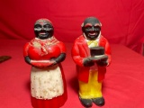 Vintage Aunt Jemima and Uncle Mose Salt and Pepper Shakers