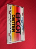 Vintage Disney Epcot Center License Plate