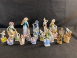 Japanese Porcelain Dancing Women Figurines