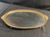 Footed Glass Tray