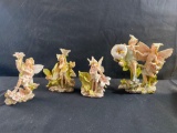 Assorted Fairy Figurines With Misc.