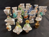 19 Assorted Japanese Mini Bud Vases & Misc.