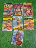 vintage lot of 7 muscle magazines