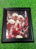 vintage professional steve yzerman red wings photo framed