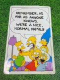 vintage simpsons 1990 plastic sign