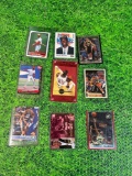 lot of 9 vintage basketball and baseball cards