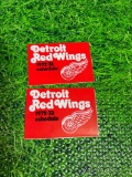 1972-73 Detroit Red Wings Pocket Schedules