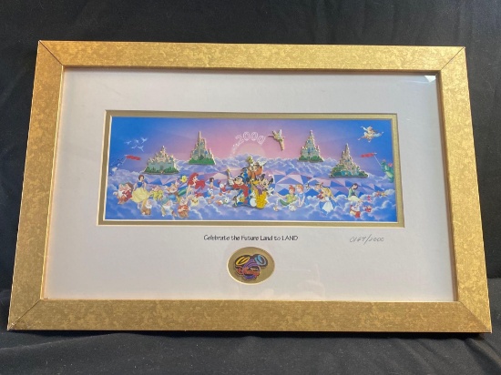 Celebrate The Future Land To Land Framed Disney Pins