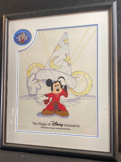 The Magic Of Disney Animation Framed Cell With Pin
