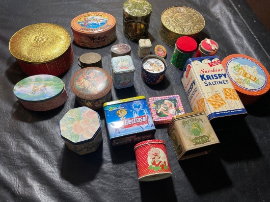 Assorted Vintage Tins and Containers