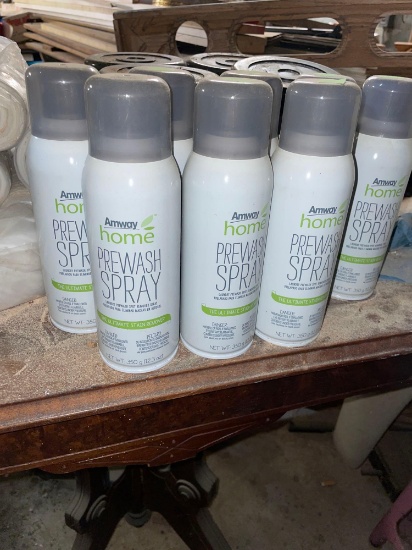 (8) New Bottles of Stain Remover Spray and New Rolls of Garbage Bags