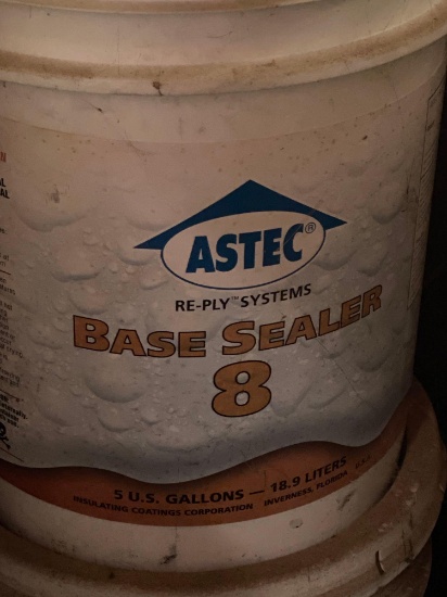 Five Astec Base Sealer #8 Buckets