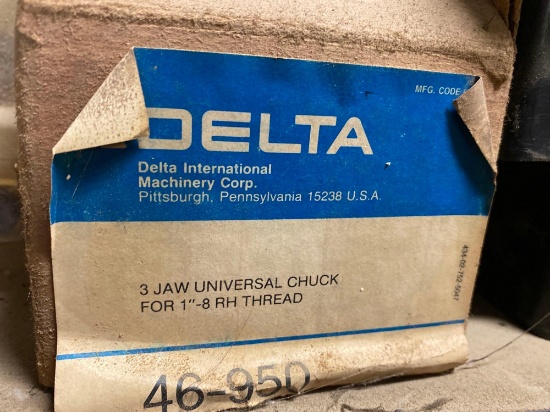 Delta Brand Shaper Cutters & Three Jaw Universal Chuck