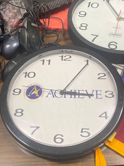 Two Classroom Clocks