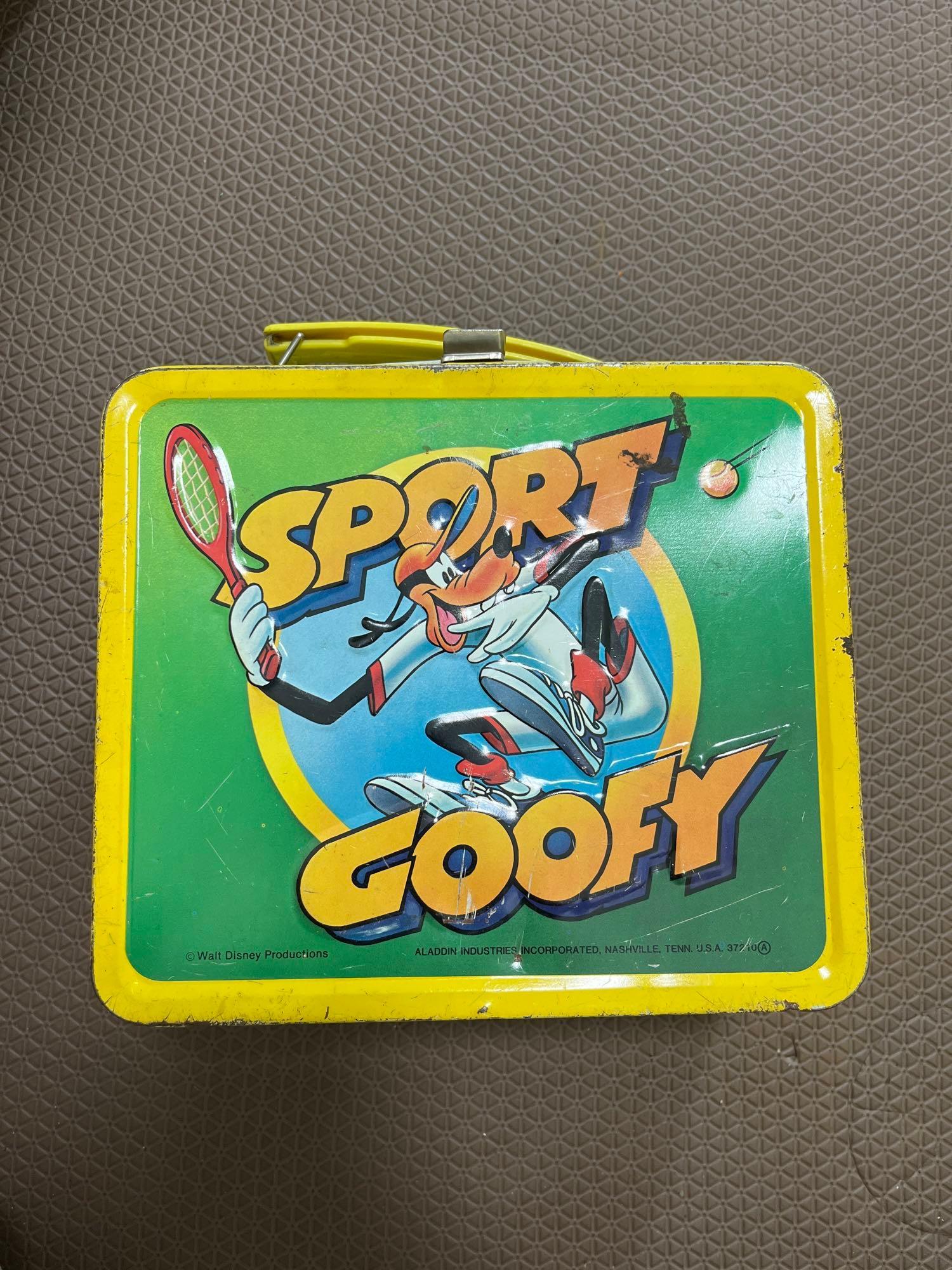 Vintage Sport Goofy lunch box Proxibid