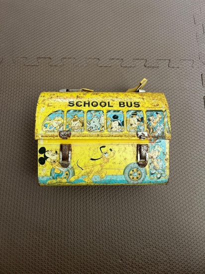 Vintage Disney School bus lunch box